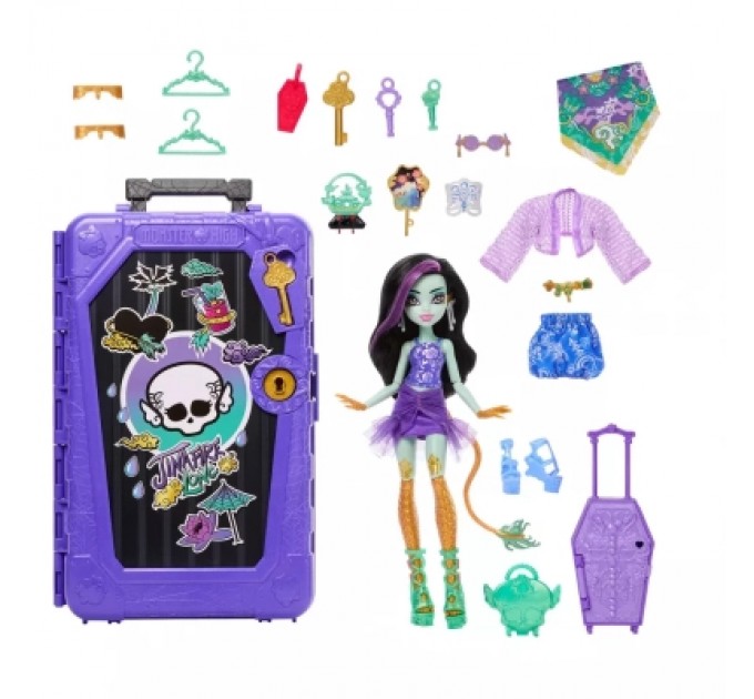 Лялька Monster High Набір-сюрприз Кошмарні канікули Жахо-секрети Джиніфаєр (JDR52)