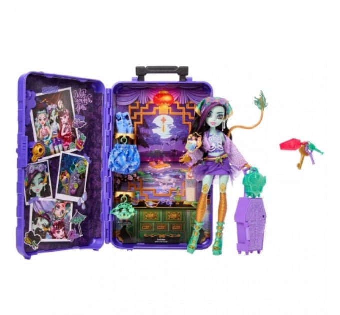 Лялька Monster High Набір-сюрприз Кошмарні канікули Жахо-секрети Джиніфаєр (JDR52)