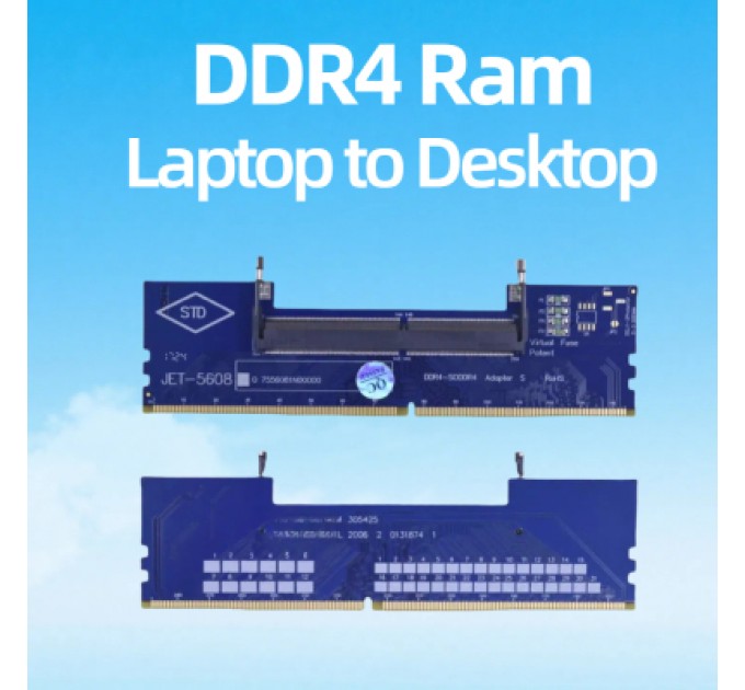 Конвертор Dynamode DDR4 Laptop SO-DIMM to Desktop DIMM RAM Memory (DM-DDR4-DIMM-Converter)