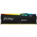 Kingston Fury (ex.HyperX) Модуль пам'яті для комп'ютера DDR5 16GB 5200 MHz Beast Black RGB Kingston Fury (ex.HyperX) (KF552C40BBA-16)
