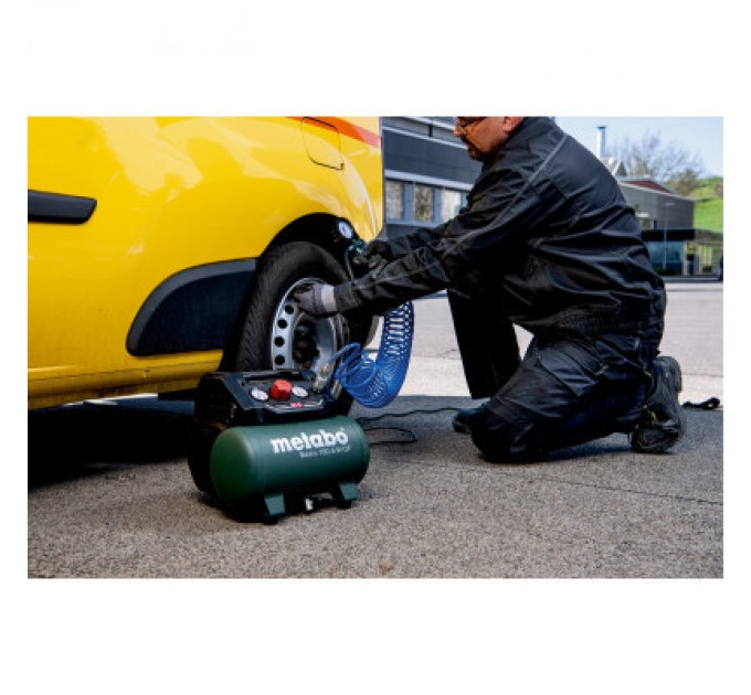 Компресор Metabo BASIC 160-6 W OF безолійний, 900Вт, 6л, 160л/хв, 8бар (601501000)