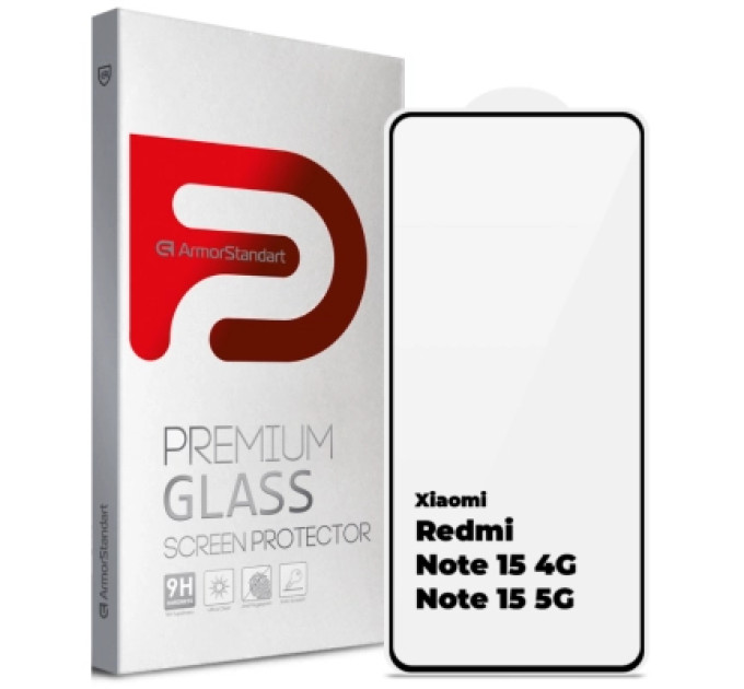 Armorstandart Скло захисне Armorstandart Edge Glue Curved Xiaomi Redmi Note 15 4G / Note 15 5G (ARM90044)