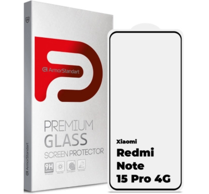 Armorstandart Скло захисне Armorstandart Edge Glue Curved Xiaomi Redmi Note 15 Pro 4G (ARM90804)