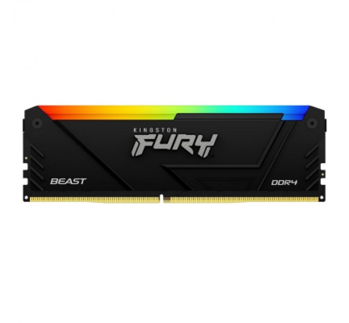 Kingston Fury (ex.HyperX) Модуль пам'яті для комп'ютера DDR4 8GB 3200 MHz Beast RGB Kingston Fury (ex.HyperX) (KF432C16BB12A/16)