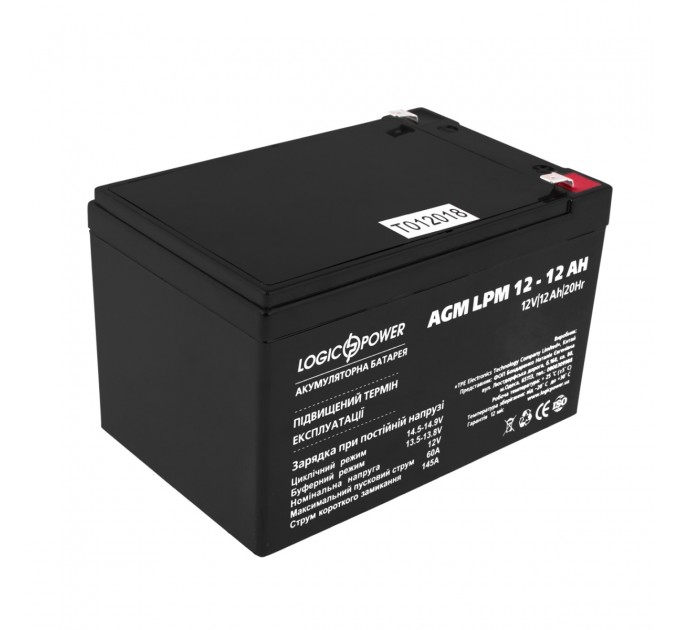 Акумуляторна батарея LogicPower LPM 12V 12AH (LPM 12 - 12 AH) AGM