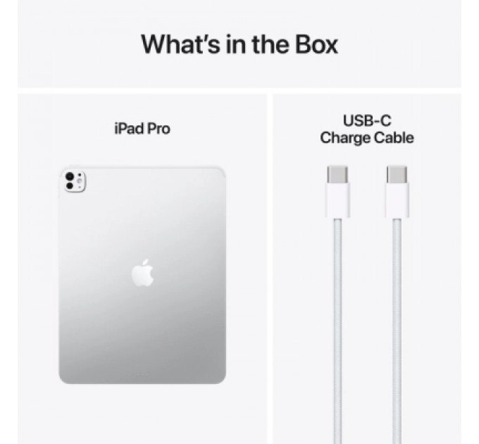 Планшет Apple iPad Pro 13" M5 Wi‑Fi + Cellular 256GB with standard glass - Silver (ME7X4TY/A)