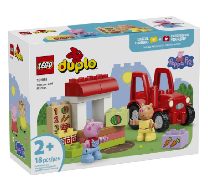 Конструктор LEGO DUPLO Peppa Pig Трактор і ринок (10468)