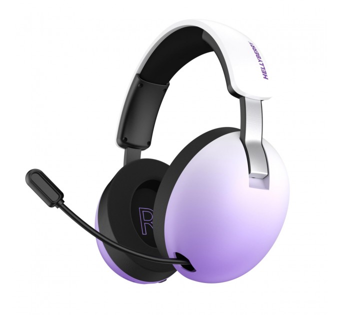 Bluetooth-гарнiтура Hator Hellyberry HH30 Pro Wireless White/Violet (HH30_PRO_wireless_WV)