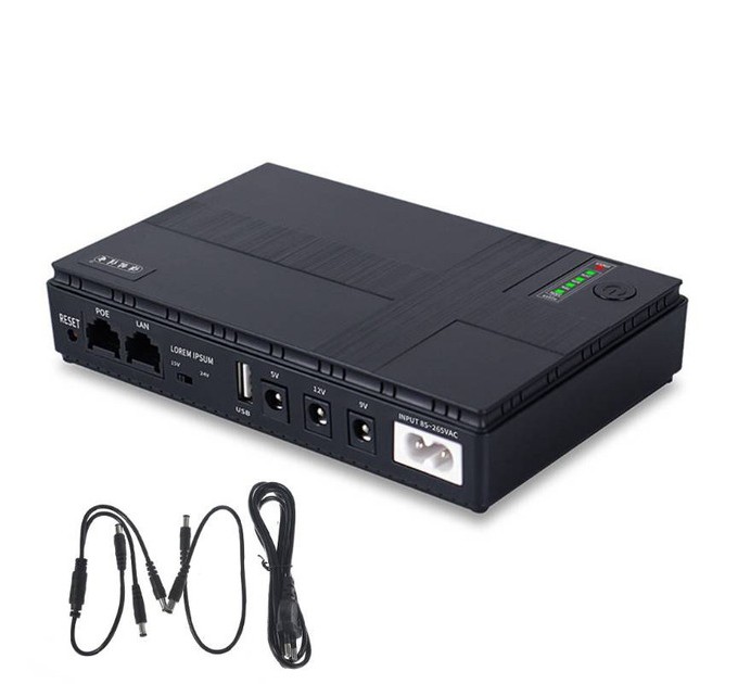 Джерело безперебійного живлення для роутерів/комутаторів DC1018P DC UPS 10400 mAh Black (2020000426844)