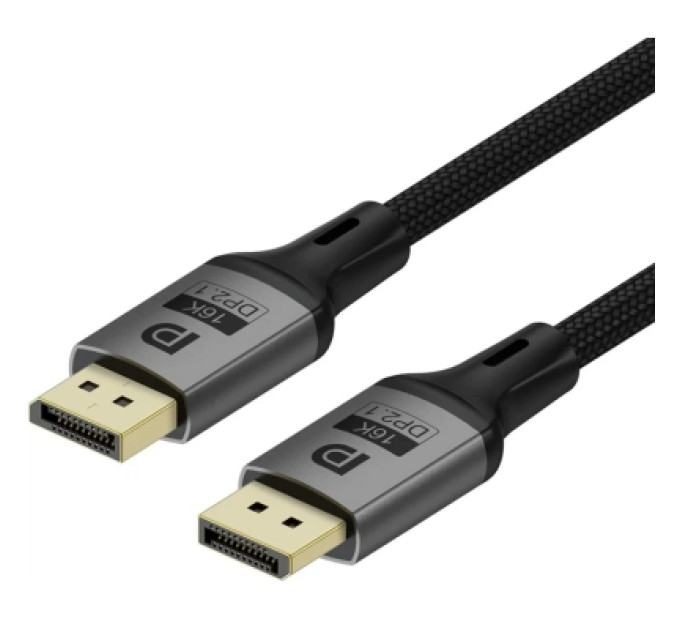ColorWay Кабель мультимедійний DisplayPort M to DisplayPort M 1.5m V2.1 16K black ColorWay (CW-CBDP091-BK)