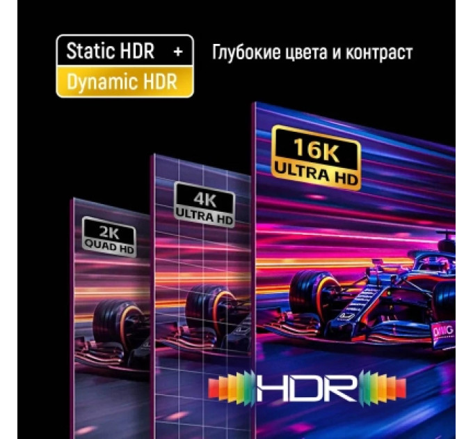ColorWay Кабель мультимедійний DisplayPort M to DisplayPort M 3.0m V2.1 16K black ColorWay (CW-CBDP092-BK)