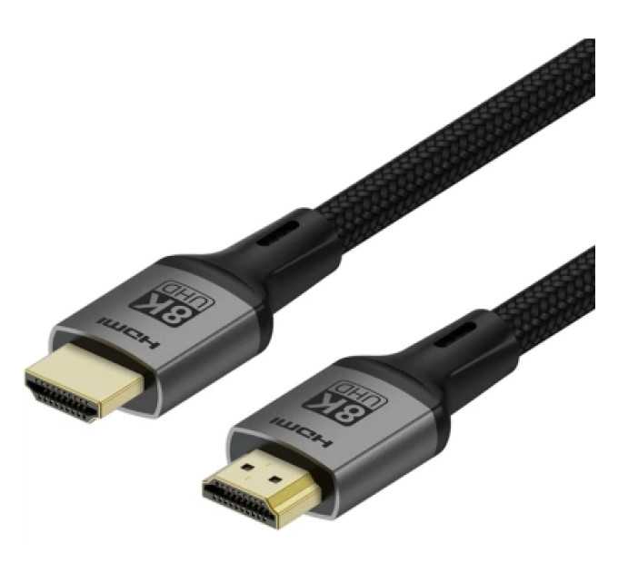 ColorWay Кабель мультимедійний HDMI M to HDMI M 2.0m V2.1 8K black ColorWay (CW-CBHD088-BK)