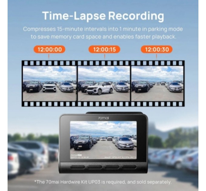 Відеореєстратор Xiaomi 70mai Dash Cam 4K A810S-2 Set (1182548)