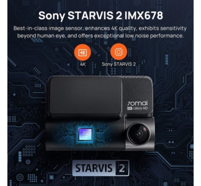 Відеореєстратор Xiaomi 70mai Dash Cam 4K A810S-2 Set (1182548)