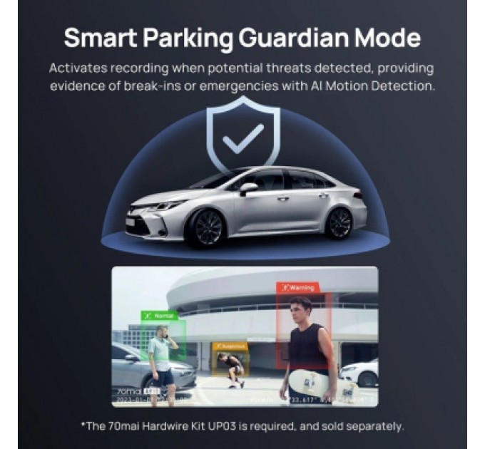 Відеореєстратор Xiaomi 70mai Dash Cam 4K A810S-2 Set (1182548)