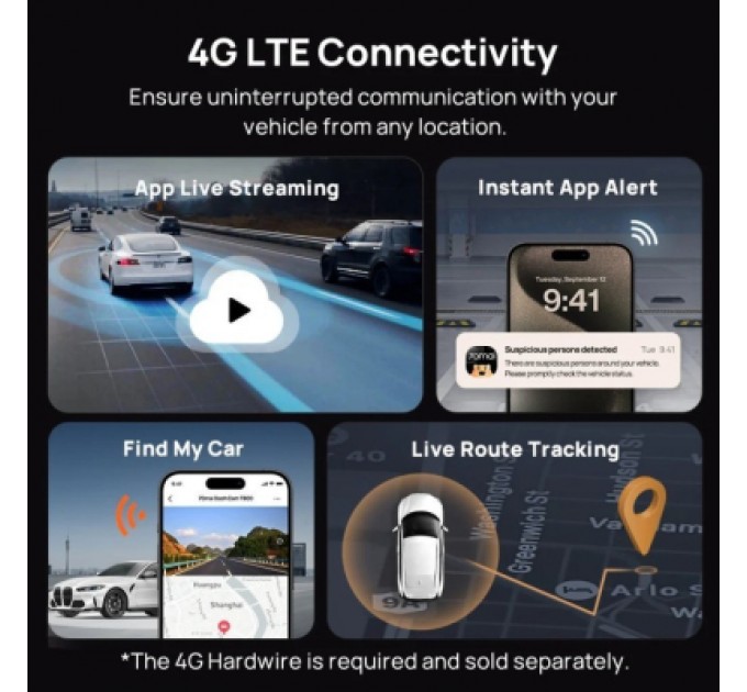 Відеореєстратор Xiaomi 70mai Dash Cam 4K T800-2 2562Gb Premium Set (1182547)