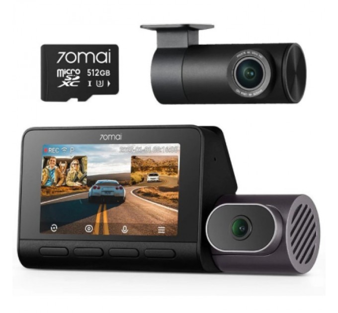 Відеореєстратор Xiaomi 70mai Dash Cam 4K T800-2 2562Gb Premium Set (1182547)