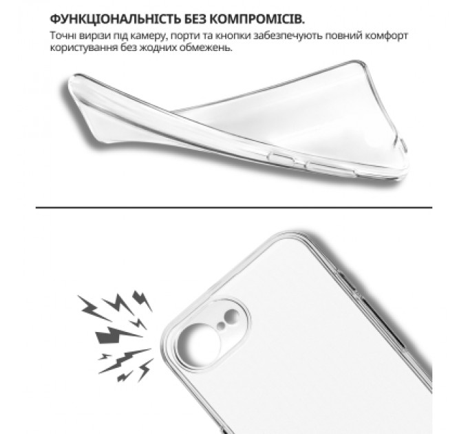 Чохол до мобільного телефона BeCover Apple iPhone 17e Transparent (715147)