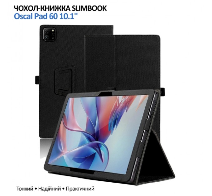 Чохол до планшета BeCover Slimbook Oscal Pad 60 10.1" Black (715127)