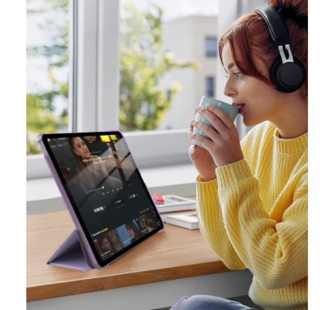 Чохол до планшета BeCover Tri Fold Hard Apple iPad 10.9" (2022/2024) / iPad (A16) 2025 11" Lavender Purple (715155)