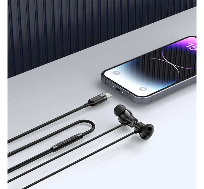 Acefast Навушники Acefast L10 USB-C Black (6974316285335)