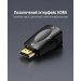 Vention Перехідник HDMI M to VGA F 1080P 60Hz 3,5mm Audio Vention (AIDB0)