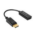 ColorWay Перехідник HDMI F to DisplayPort M 4K30Hz black ColorWay (CW-AD-DPHD)