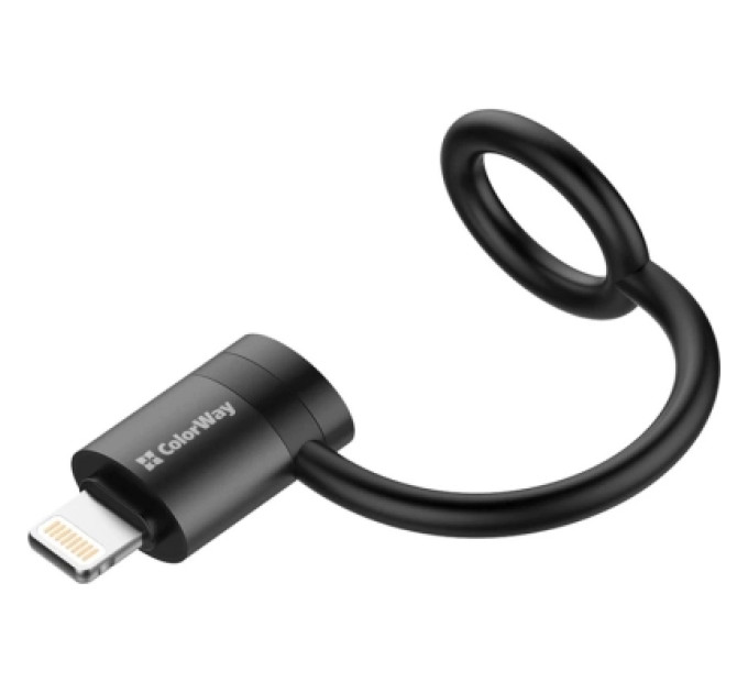 ColorWay Перехідник USB-C F to Lightning M black ColorWay (CW-AD-LC)
