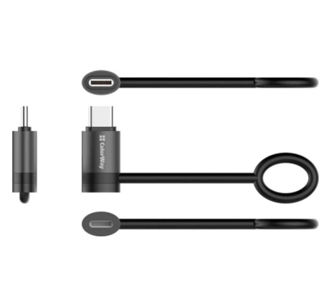 ColorWay Перехідник Lightning F to USB-C M black ColorWay (CW-AD-CL2)