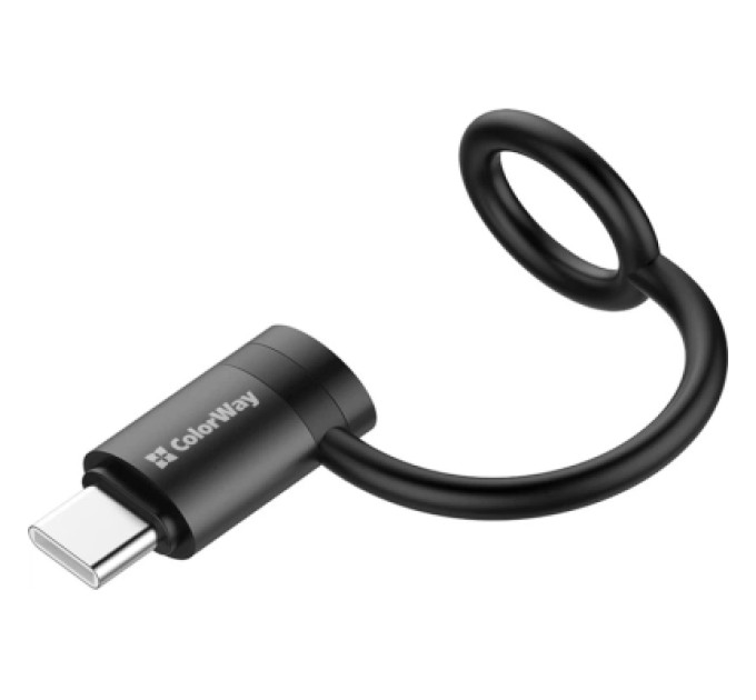 ColorWay Перехідник Lightning F to USB-C M black ColorWay (CW-AD-CL2)