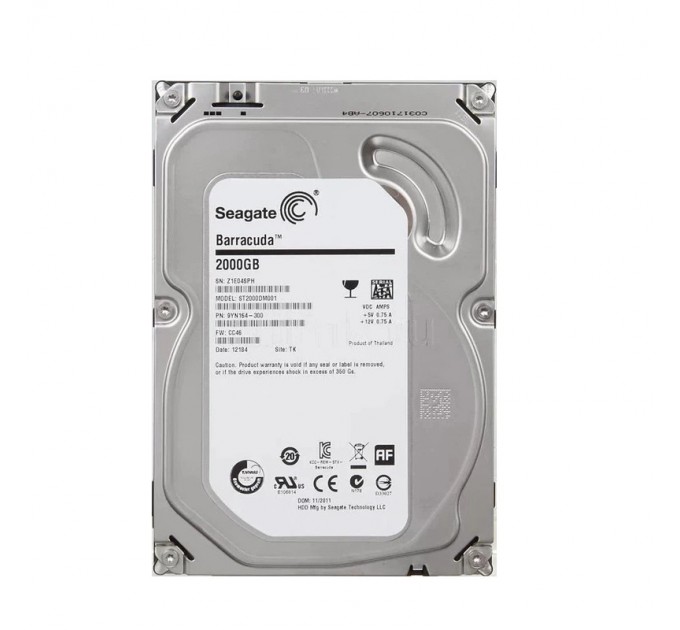 Накопичувач HDD SATA 2.0TB Seagate Barracuda 7200rpm 64MB (ST2000DM001)_Refurbished
