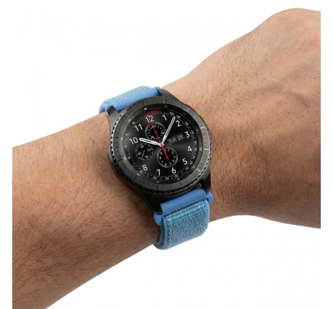 Ремінець BeCover Nylon Style для Garmin Vivoactive 3/3 Music/Vivomove HR/Vivomove Aqua Blue (715000)
