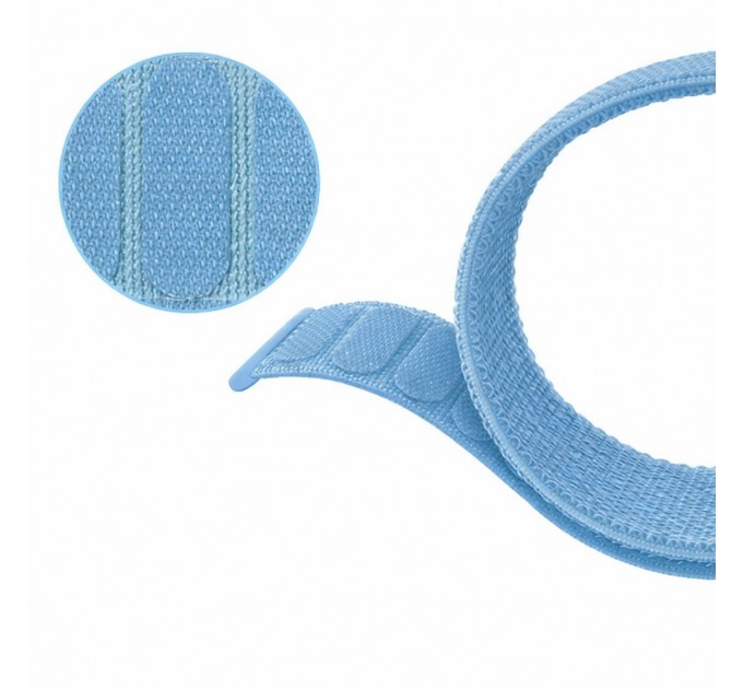 Ремінець BeCover Nylon Style для Xiaomi iMi KW66/Mi Watch Color/Haylou LS01/Watch S1 Active Aqua Blue (715004)