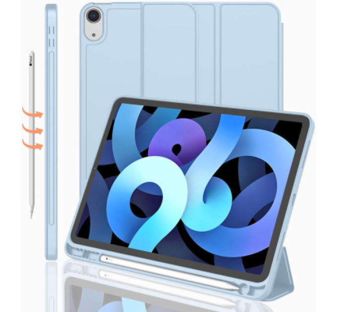 BeCover Чохол до планшета BeCover Tri Fold Soft TPU Apple iPad Air 11" M4 2026 Light Blue (715232)