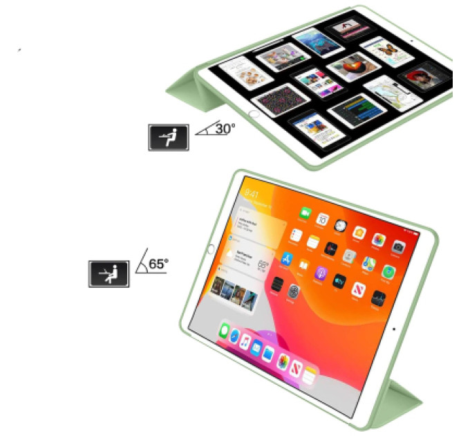 BeCover Чохол до планшета BeCover Tri Fold Soft TPU Silicone Apple iPad Air 11" M4 2026 Green (715237)