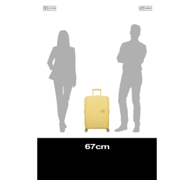 American Tourister Валіза American Tourister Soundbox 71.5/81 л пастельно-жовта (32G*16002)