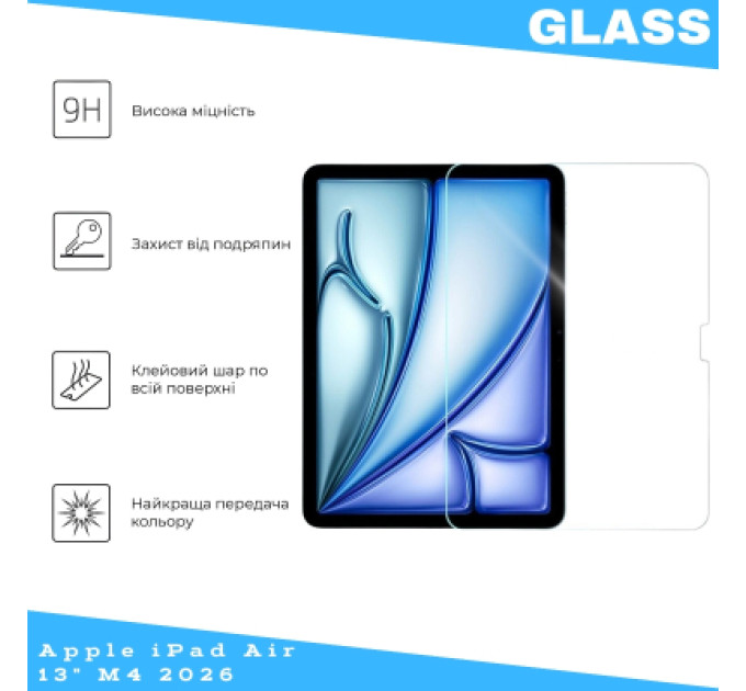 BeCover Скло захисне BeCover Apple iPad Air 13" M4 2026 (715172)