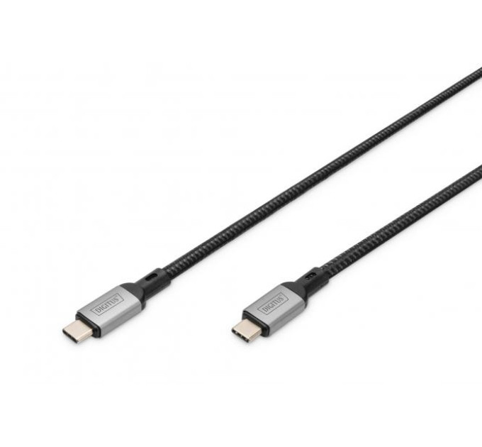 Digitus Дата кабель USB-C to USB-C 1.0m USB 4.0 black Digitus (DB-300443-010-S)