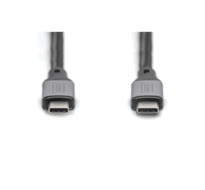 Digitus Дата кабель USB-C to USB-C 1.0m USB 4.0 black Digitus (DB-300443-010-S)