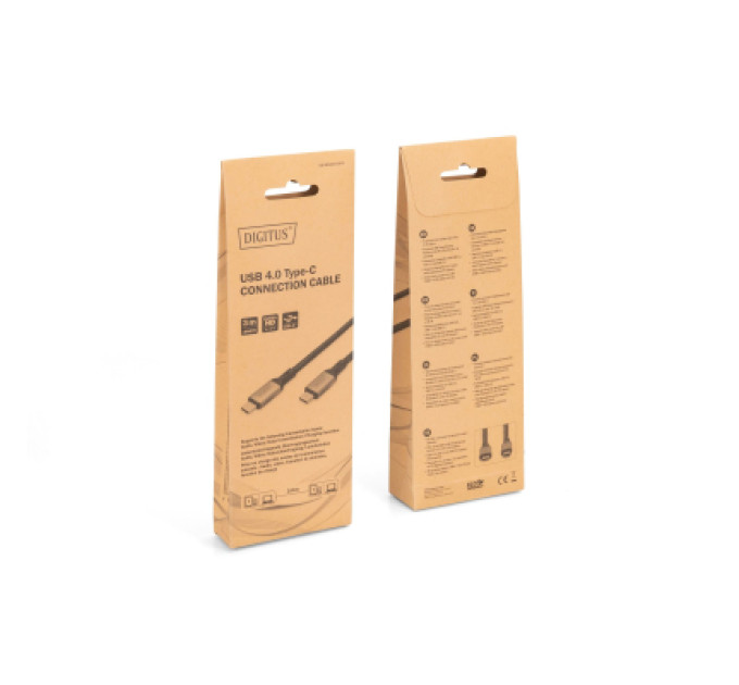 Digitus Дата кабель USB-C to USB-C 3.0m USB 4.0 black Digitus (DB-300443-030-S)