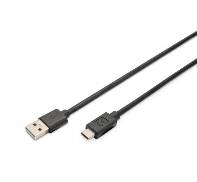 Digitus Дата кабель USB 2.0 AM to USB-C 3.0m black Digitus (AK-300148-030-S)