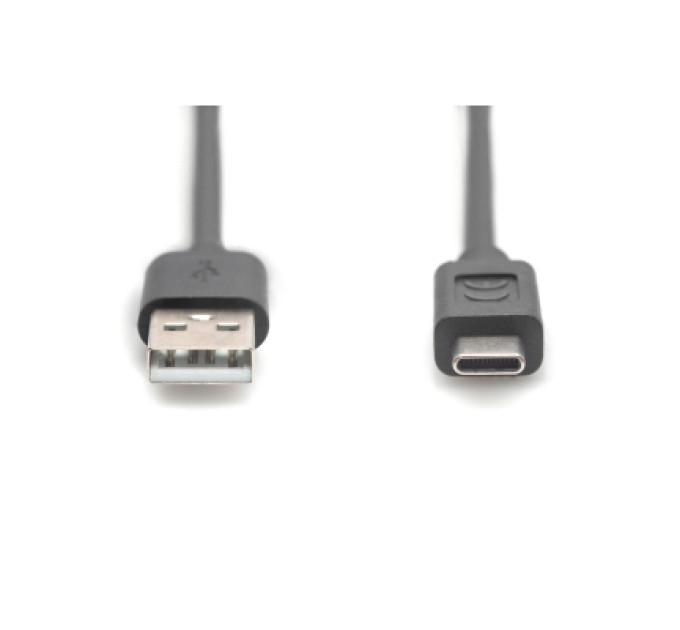 Digitus Дата кабель USB 2.0 AM to USB-C 3.0m black Digitus (AK-300148-030-S)