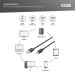 Digitus Дата кабель USB 2.0 AM to USB-C 3.0m black Digitus (AK-300148-030-S)