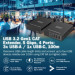 Digitus Адаптер Digitus USB extender 100 m RJ-45 to 3xUSB-A + 1xUSB-C (DA-73121)