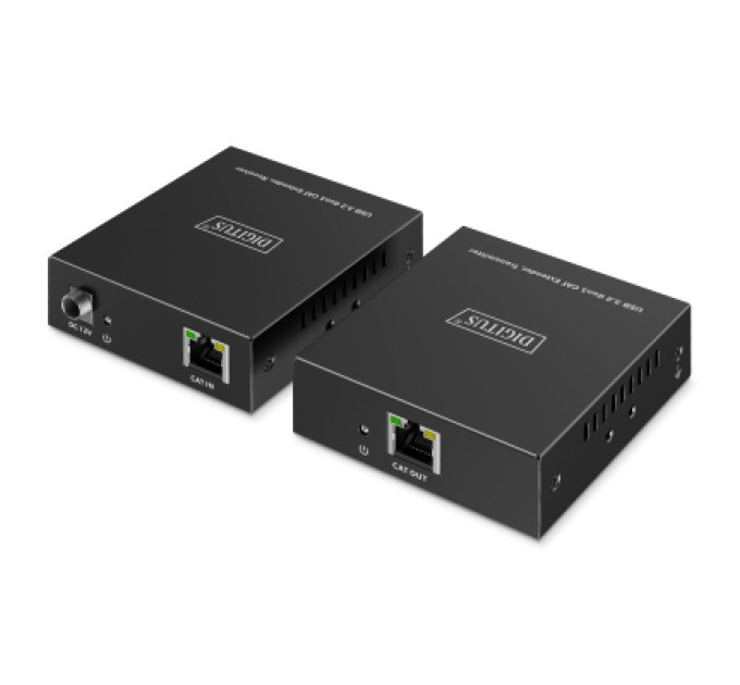 Digitus Адаптер Digitus USB extender 100 m RJ-45 to 3xUSB-A + 1xUSB-C (DA-73121)