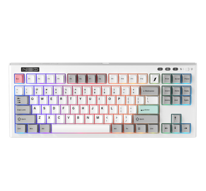 1stPlayer Клавіатура бездротова 1stPlayer NEO87 Wireless Frostwave (NEO87-FW-TLD)
