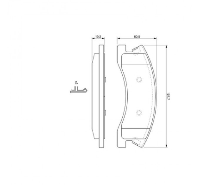 Гальмівні колодки Bosch 0 986 424 823