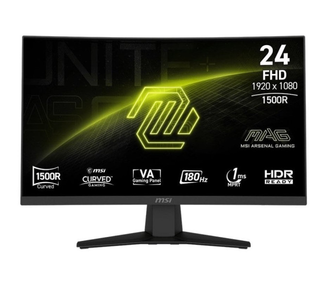 MSI Монітор MSI 23.6" MAG 242C VA Black Curved 180Hz