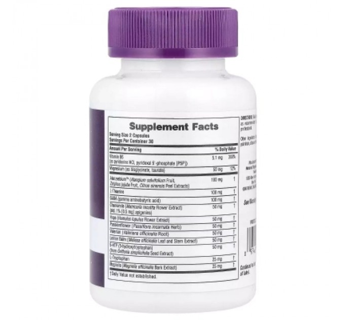 Вітамінно-мінеральний комплекс Natures Plus Комплекс для зняття стресу, без мелатоніну, Stress & Sleep Com (NAP-47593)