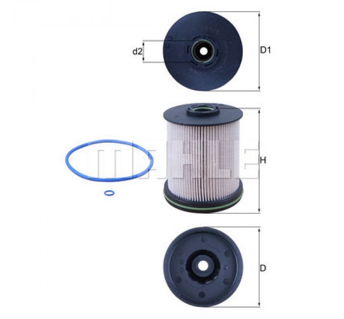 Фільтр паливний Mahle KX491/1D
